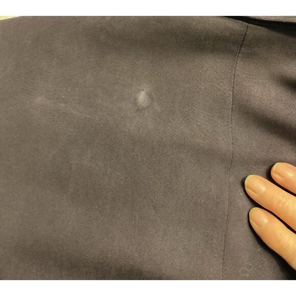 Bebe Blazer Womens Sz 6 Purple Tie Front Lined Silk Jacket Whimsigoth FLAW READ - Picture 7 of 11